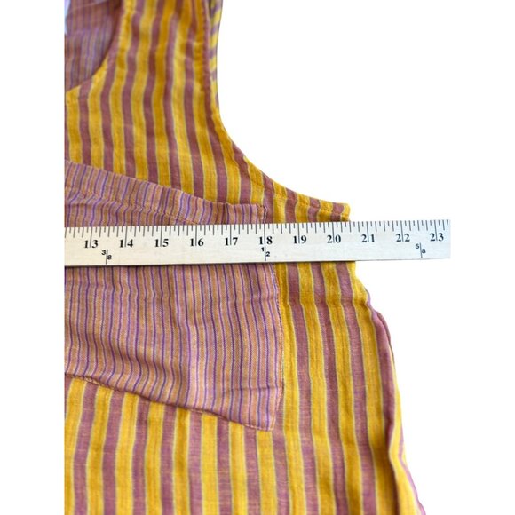 Free People Annabelle Striped Multicolor Gauzy Yarn Dye Set Shorts & Top Medium - Picture 4 of 16